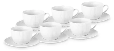 Theekopjes-Set für 6 Personen, Porzellan, 200 ml, elegant
