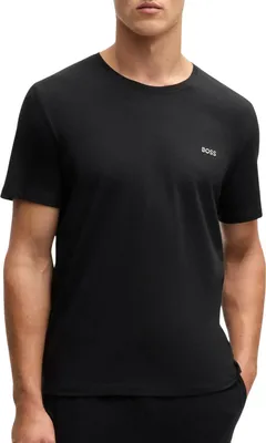 Zdjęcie produktu dla BOSS Loungewear O T-Shirt Mix Match Stretch Bawełna Logo Embroidery Black M