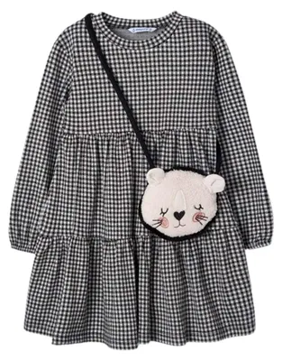 Imagen del producto de Abrigo mayoral de la marca Kleid, modelo Vichy, para niña, color negro, talla 4 años (104 cm)