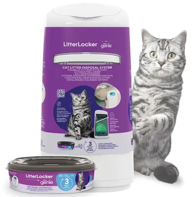 Katzenstreu-Entsorgungseimer, weiß, Kunststoff, 2,5 Gallonen
