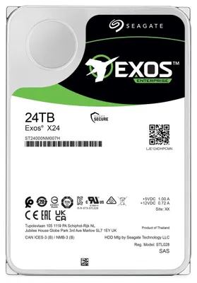 Produktbild von 24TB ST24000NM007H Seagate Exos 7200PM 512MB *bring in warranty*