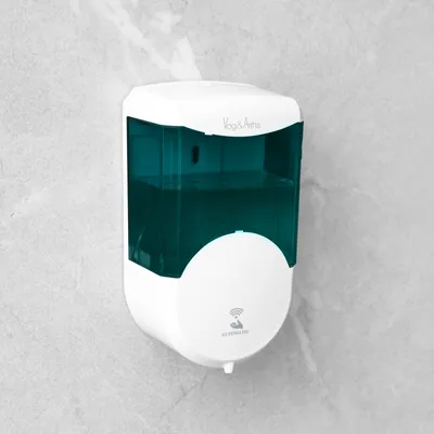 Obrázok produktu pre Automatický dávkovač mydla - 600 ml - na stenu - na batérie - dymová farba
