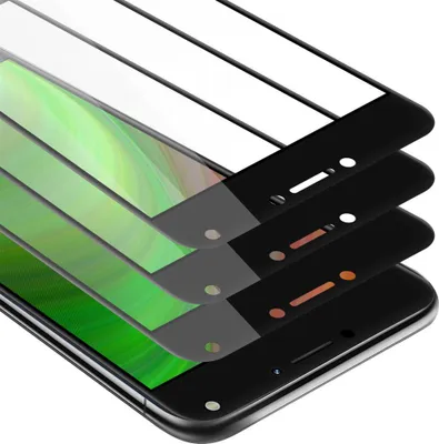 Obrázok produktu pre Cadorabo 3x Full Screen Protective Film pre Asus ZenFone 4 MAX v čiernej farbe Tvrdené ochranné sklo na displej