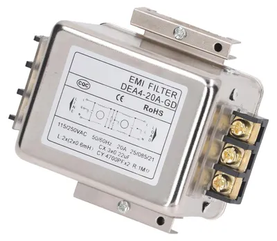 EMI-Filter 115/250 V 20 A 50/60 Hz für Geräte