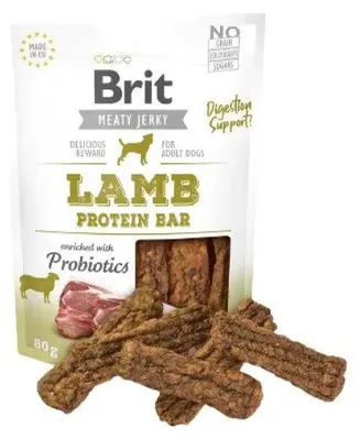 Produktbild von Brit Jerky Snack, Snacks, Hund, Adult, Lamm, 80 g, Zuckerfrei