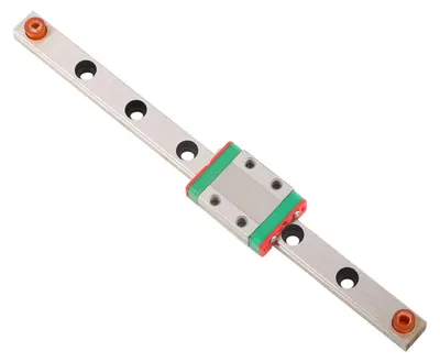 Lineare Führungsschiene LML9B, 9 mm breit, 150 mm lang, mit Schiebeblock
