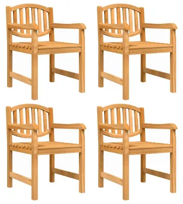 Produktbild von vidaXL Gartenstühle 4 Stk. 58x59x88 cm Massivholz Teak