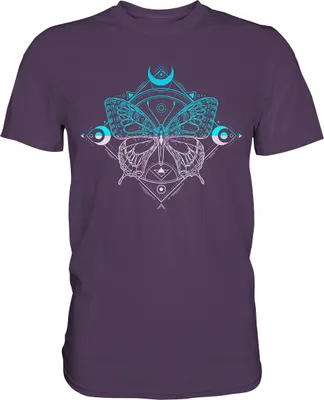 Produktbild von Mondsichel Frauen Schmetterling T-Shirt – Urban Purple / 3XL