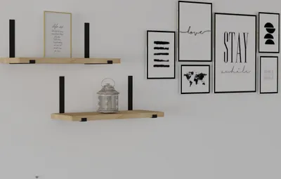 Immagine prodotto di Skye Decor, Lama - Sapphire Oak, mensola a muro, rovere zaffiro, 100% pannelli truciolari rivestiti in melamina, 40 x 15 cm