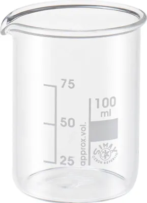Produktbild von Mischbecher aus Glas mit Skala 100 ml