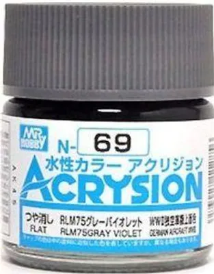 Produktbild von Mr Hobby - Gunze N-69 - Acrysion (10 ml) RLM75 Gray Violet - Neu