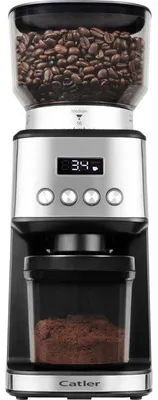 Produktbild von Elektrische Kaffeemühle CATLER CG 510, Mahlwerk aus Edelstahl, 31 Mahlgrade, LCD-Display, Edelstahl