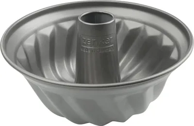 Image de Zenker Moule à kouglof Ø 23 cm Candy, moule traditionnel pour un délicieux kouglof, moule à pâtisserie avec revêtement anti-adhésif (couleur : argent/rose)