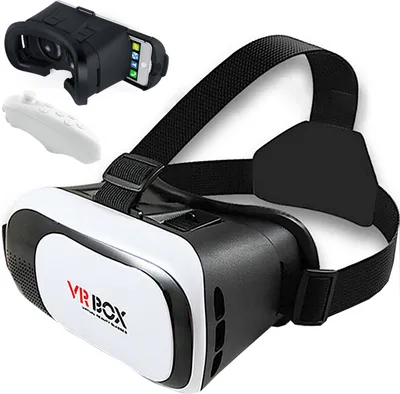 Zdjęcie produktu dla Gogle Okulary Vr 3D Do Telefonu Wirtualna Rzeczywistość Kontroler Bt Zestaw