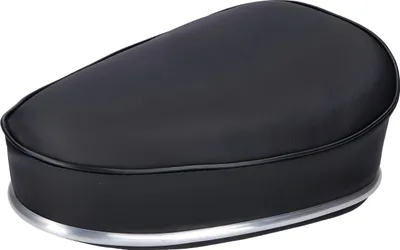 Obrázek produktu pro Sattel / Sitz schwarz mit Chromleiste, 22mm Klemmung für Mofa