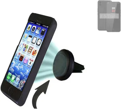 Produktbild von K-S-Trade Kompatibel mit Volla Phone 22 Auto Handy Halterung KFZ Halter Lüftungsgitterhalterung Air Vent mount Smartphone Halter