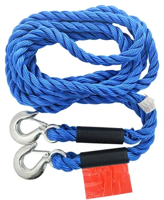 Obrázek produktu pro Tažné lano s nosností až 4000 kg, pletené, s háky, 5 m, Heavy Duty