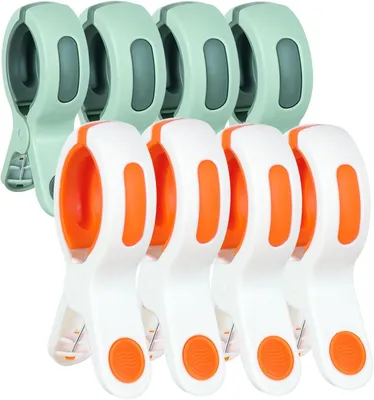 Produktbild von 10 Stück Große Handtuchklammern für Strandliegen, Winddicht Wäscheklammern, Strandtuch Klammern, Badetuch Klammern Stabil Towel Clips für Sonnenliegen Pool Stuhl Liege Bettwäsche Kleidung