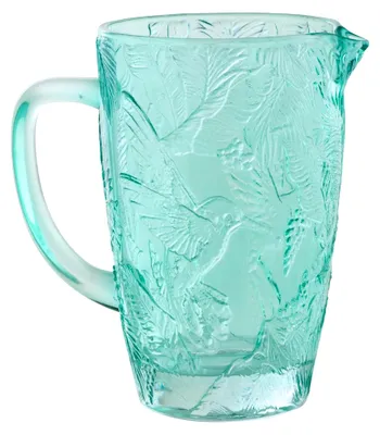 Produktbild von Vogelkaraffe – Glas – azurblau