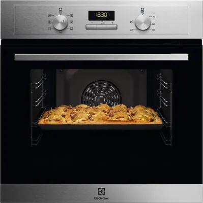 Produktbild von 65-liter-einbaubackofen (60 cm) mit katalytischer selbstreinigung, edelstahl Electrolux EOH3C01BX