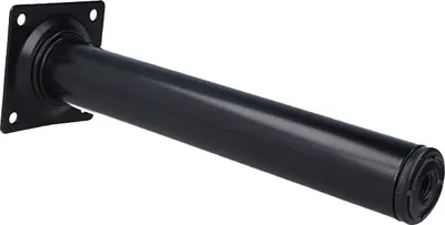 Produktbild von Möbelbein Tischbein Möbelfuss ø30mm rund Schwarz Sofafuss Bettstütze Metall Tischstütze 200mm Höhe