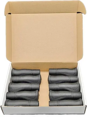 Produktbild von Herrmans Griffset 84b – 90 120 mm – Schwarz – 15 Sets in Werkstattverpackung