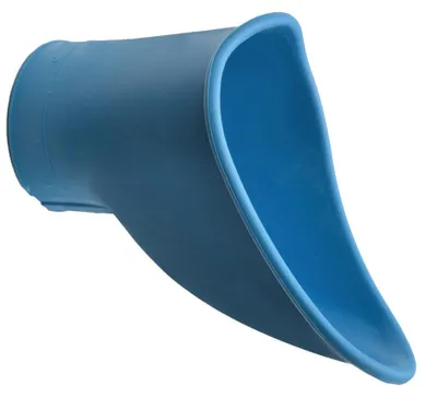 Produktbild von Urinflaschen-Aufsatz für Frauen UROLIS – blau – geeignet für Urinflasche 47 290