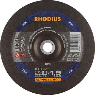 Image de Rhodius 208703 Cutting disc (off-set) 230 mm 1 pc(s) Steel