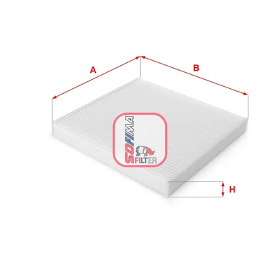 Produktbild von SOFIMA S 3130 C Innenraumfilter Pollenfilter für FIAT Ducato Kastenwagen (250, 290) Ducato Pritsche / Fahrgestell (250, 290) Ducato Bus (250, 290)