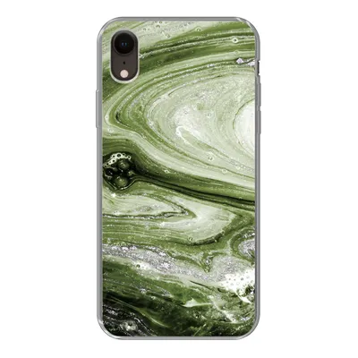 Produktbild von MuchoWow® Handyhülle Schutzhülle Hülle für iPhone XR Marmor - Naturstein - Kalkstein Silikon Softcase Handy Hülle - Schutzdeckel