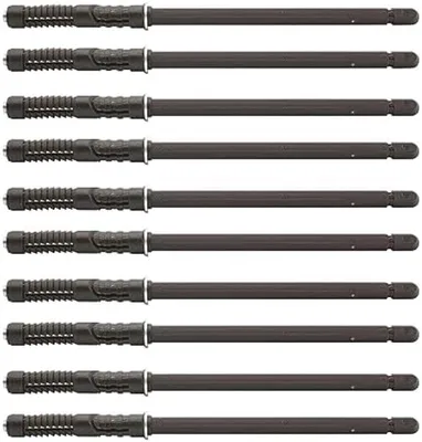 Produktbild von PolkaHome® Unsichtbare Regalträger – 10er-Pack – Stahl-Schwebeträger Ø10x145 mm – versteckte Wandhalterung für Regale