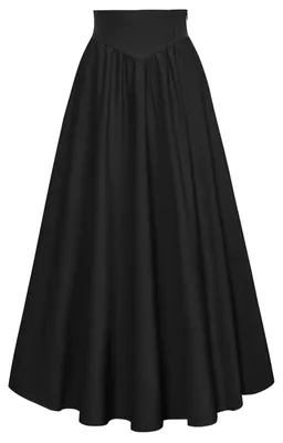 Produktbild von Victorianischer Rock für Damen in Schwarz