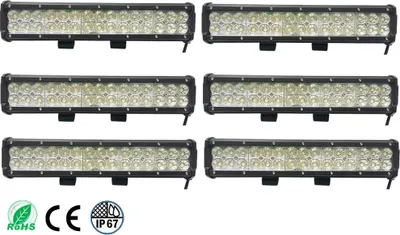 Produktbild von Greenmigo 6X 90W Led Arbeitsscheinwerfer Light Bar Arbeitslicht Flood Zusatzscheinwerfer 60 Grad Kaltweiß 6000-6500K 12-24V 8250lm Wasserdicht IP67