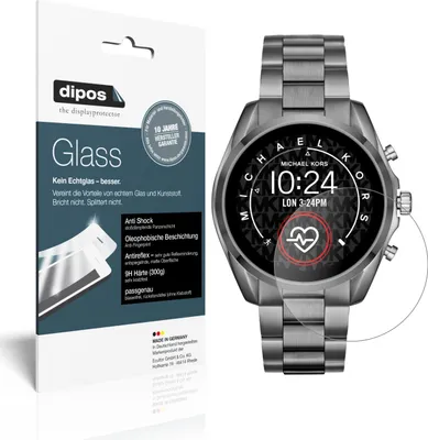 Produktbild von 2x Schutzfolie für Michael Kors Bradshaw 2 matt - Anti-Shock 9H Folie dipos Glass Kunststoffglas