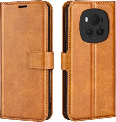 Produktbild von Honor Magic6 Pro Hülle - Coverup Deluxe Klapphülle - Braun
