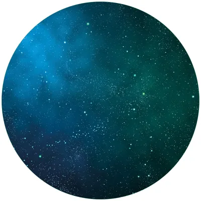 Produktbild von Wallario Premium Glasbild, freischwebende Optik, kräftige Farben, rund 50cm Durchmesser, Motiv Sternenhimmel - Milchstraße und Sterne bei Nacht