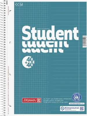 Produktbild von BRUNNEN Collegeblock A4 Duo Lineatur 27 + 28 80