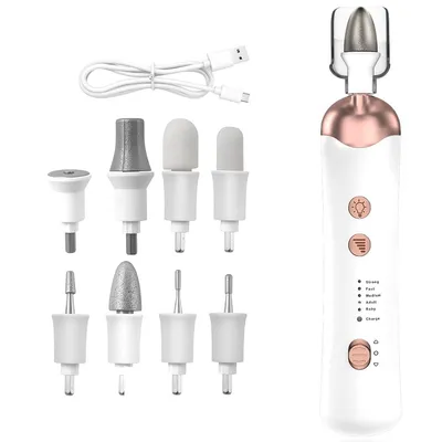 Produktbild von Elektrischer Nagel-und Fußpflegegerät,2-in-1,Type-C Ladefunktion, leise Motoren,verstellbare Rotationsrichtung,perfekt für Gel-,Acryl- und Naturnägel