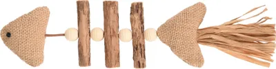 Immagine prodotto di Giocattolo per gatti Flamingo Topsy Pesce in legno con matatabi naturale