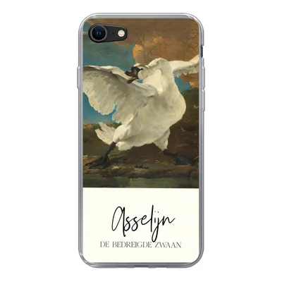 Produktbild von MuchoWow® Handyhülle Schutzhülle Hülle für iPhone 8 Der gefährdete Schwan - Asselijn - Alte Meister Silikon Softcase Handy Hülle - Schutzhaube