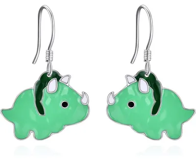 Immagine prodotto di Orecchini pendenti in argento sterling a forma di animali, gioielli per donne e ragazze