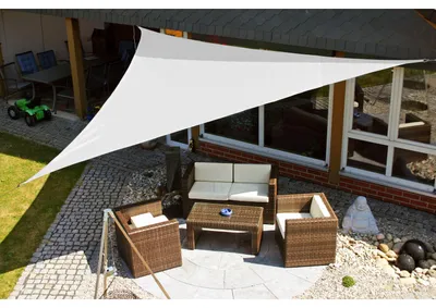 Obrázok produktu pre Slnečná plachta 5 x 5 x 5 m biela
