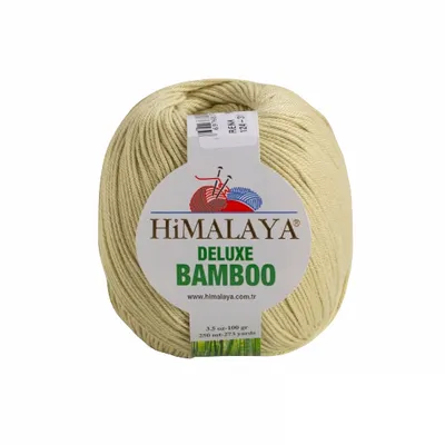 Immagine prodotto di Strickfein Himalaya Deluxe Filato di lana di bambù per maglieria 60% bambù 40% cotone 100gr 124-31 senape