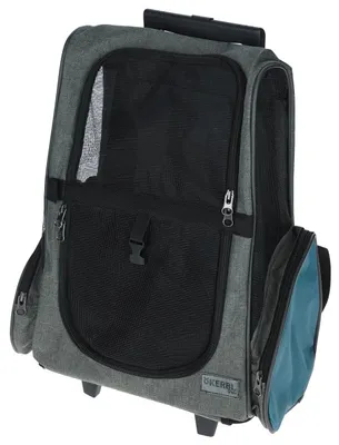 Produktbild von Kerbl Trolley Vacation, grau/blau, 41x26x55 cm, 80570