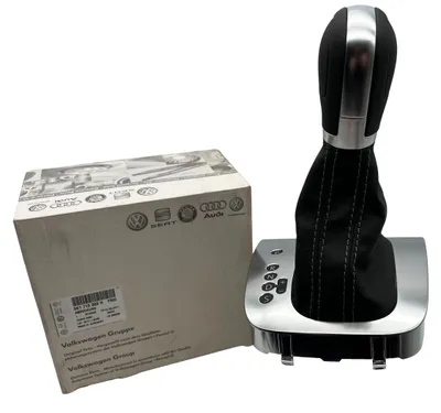 Image de Pommeau de levier de vitesse d'origine pour VW Golf 6, modèle DSG, en cuir