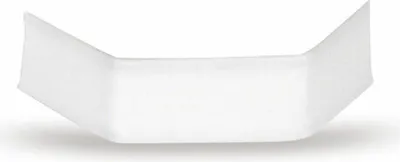 Produktbild von 1000x U-Clipse Verschlussclipse Beutelverschlüsse 40 mm Weiss Papier