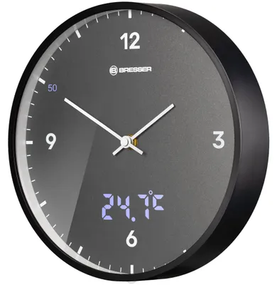 Produktbild von Bresser Mytime Ledsec Wanduhr Grau Grau One Size