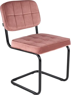 Productafbeelding van Kick Collection Eetkamerstoel Ivy - Roze - Fluweelstof - Verkrijgbaar in diverse kleuren