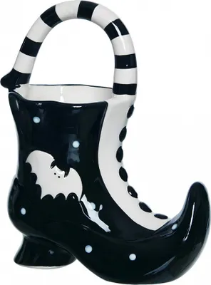 Produktbild von Hexenstiefel als Süßigkeitenschale für Halloween 20cm