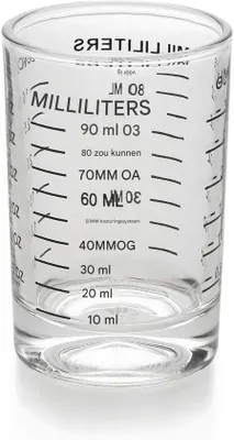 Produktbild von Espressoglas für Flüssigkeiten und Trockenware, schwarz, 90 ml